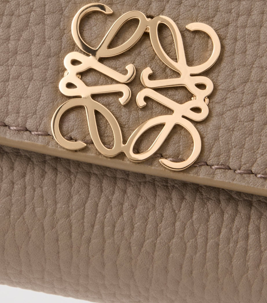 LOEWE Brown Small Leather Anagram Wallet