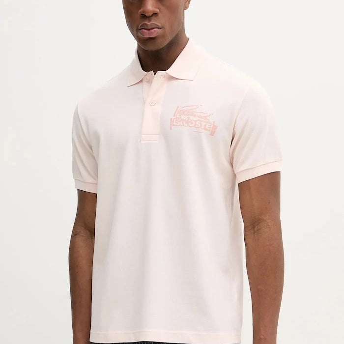 Памучна тениска с яка Lacoste