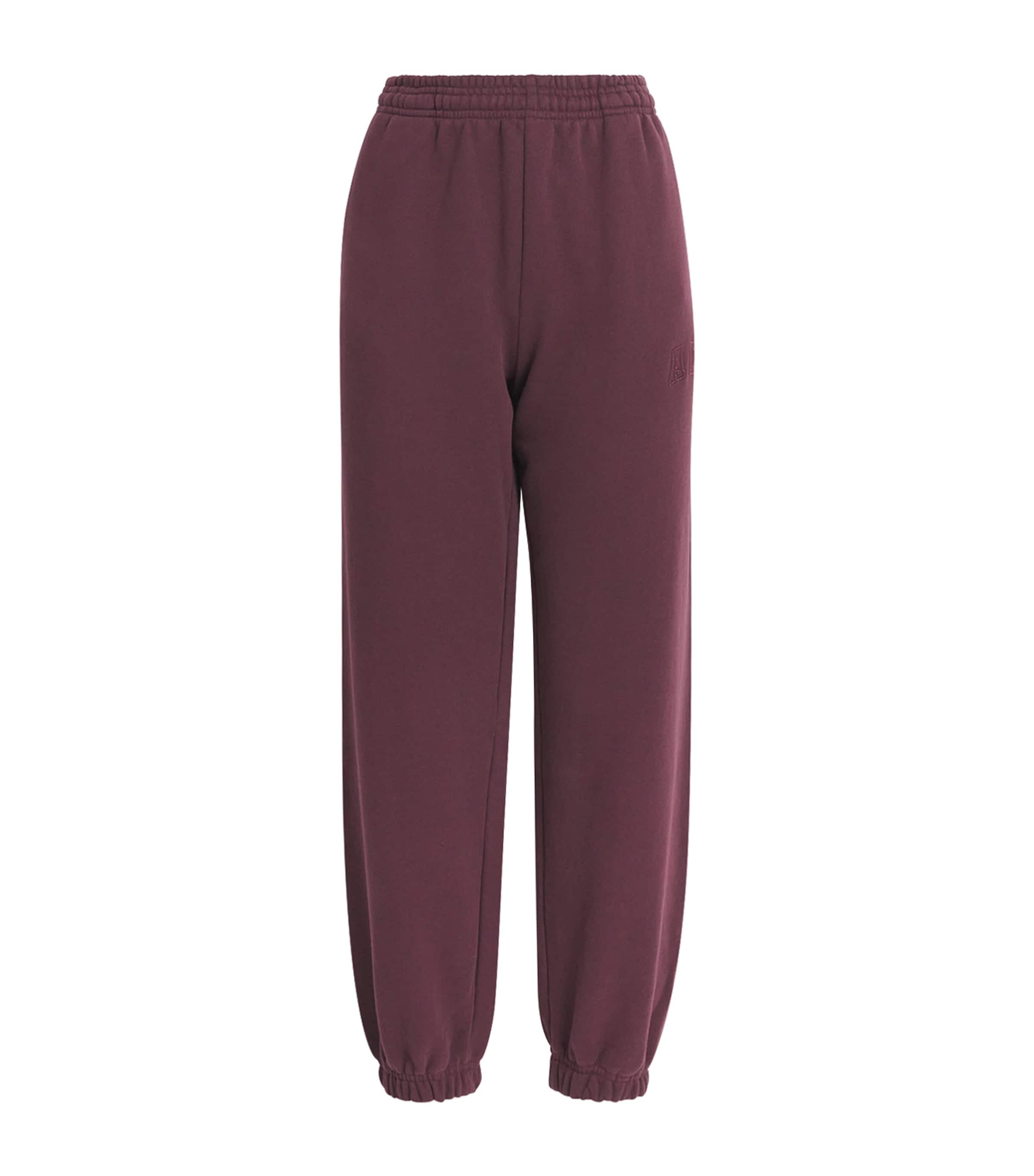 Burgundy Organic Cotton Sweatpants