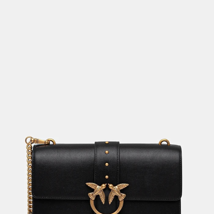 Pinko чанта crossbody дамска от кожа