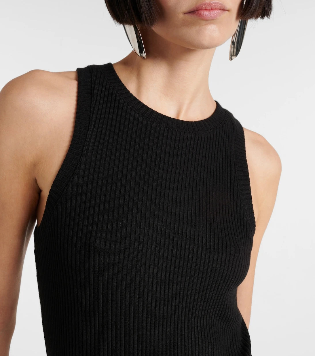Vince - Ribbed-knit jersey midi dress