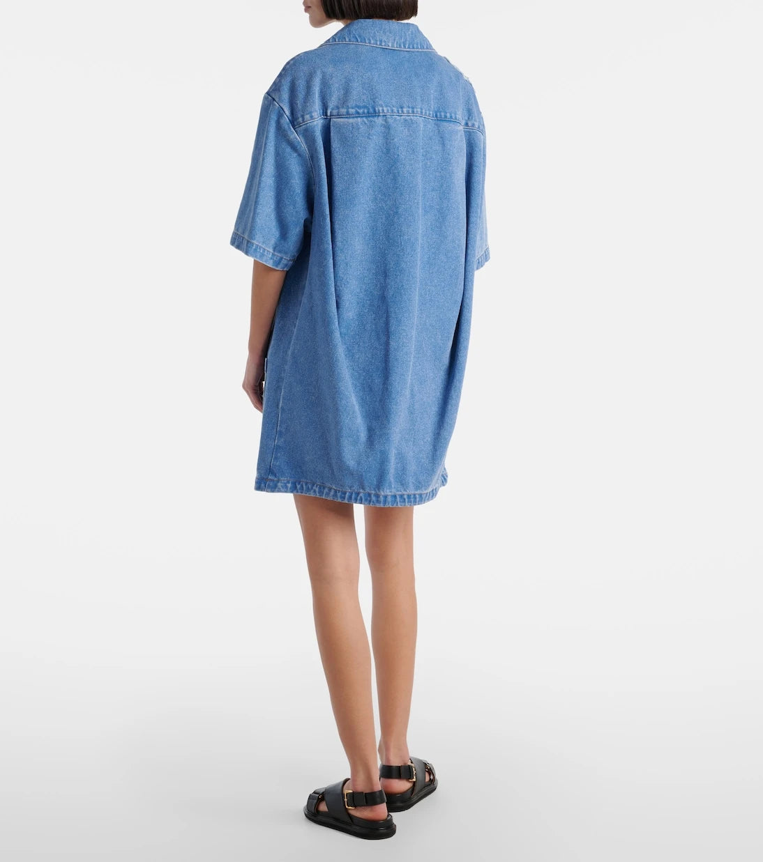 Marni - Patch-appliqué denim minidress