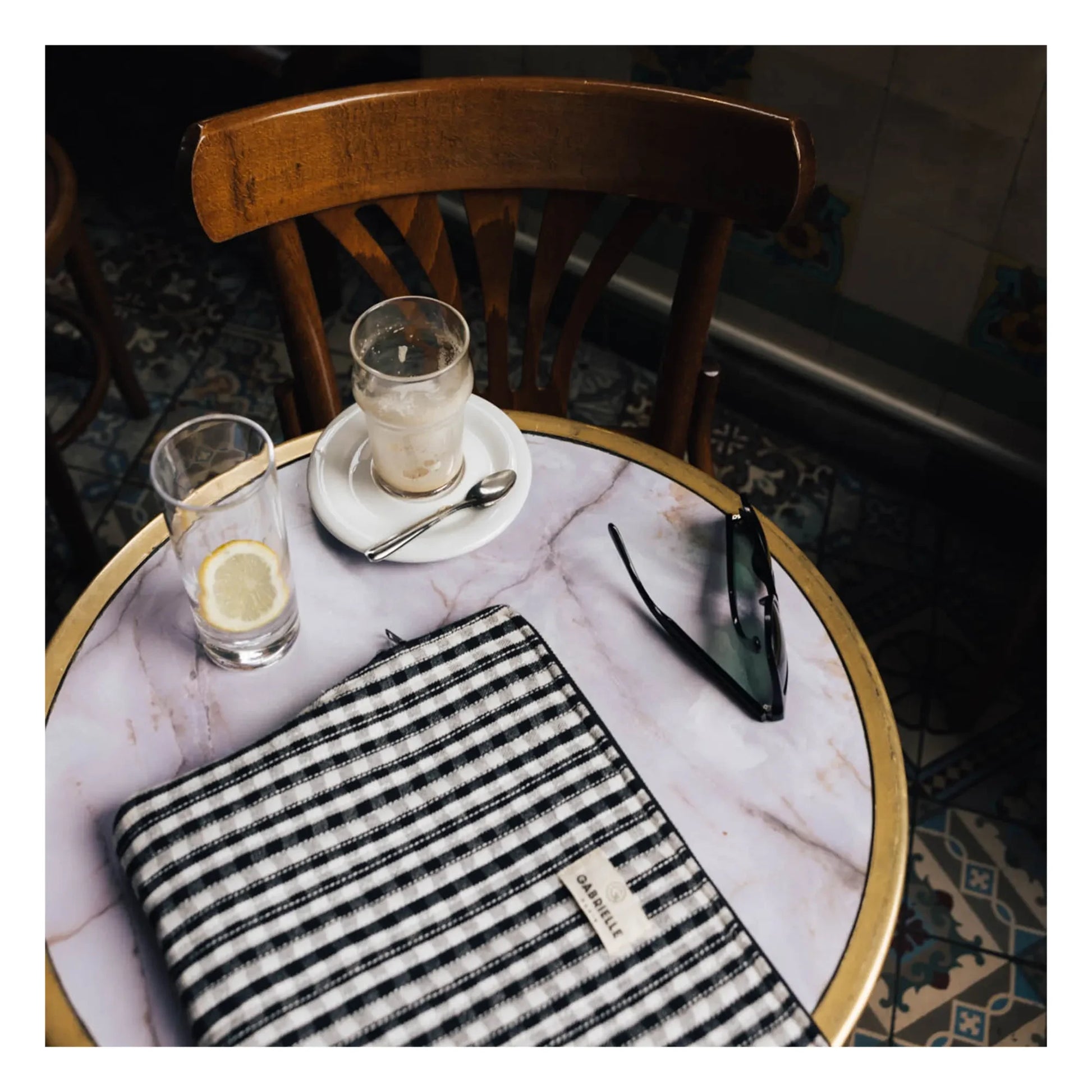 Gabrielle Paris - Gingham Laptop Case | Black