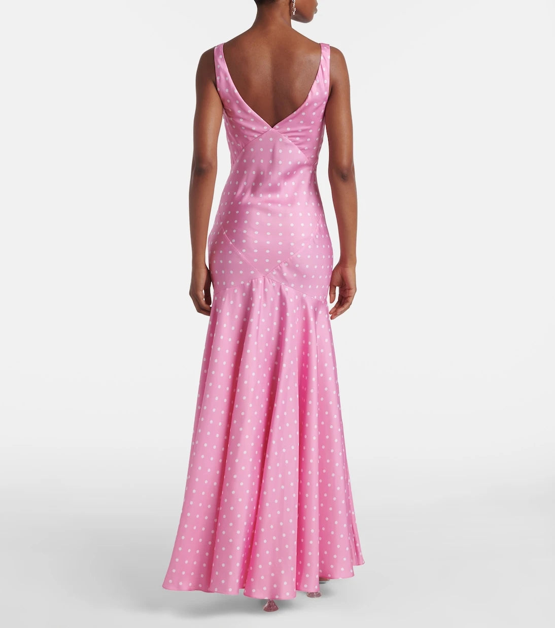 Rodarte - Floral-appliqué silk twill gown