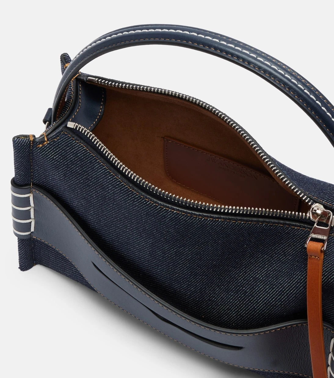 JW Anderson - Loafer Small denim shoulder bag