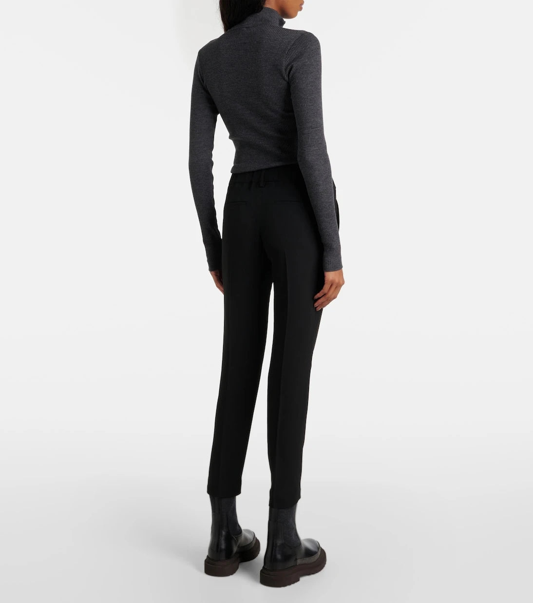Brunello Cucinelli - Silk-blend cropped pants