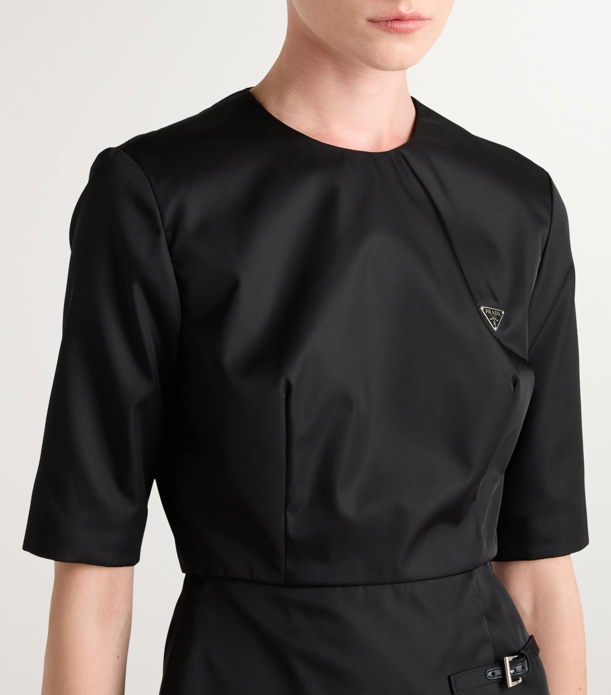 Prada Black Re-Nylon Mini Dress