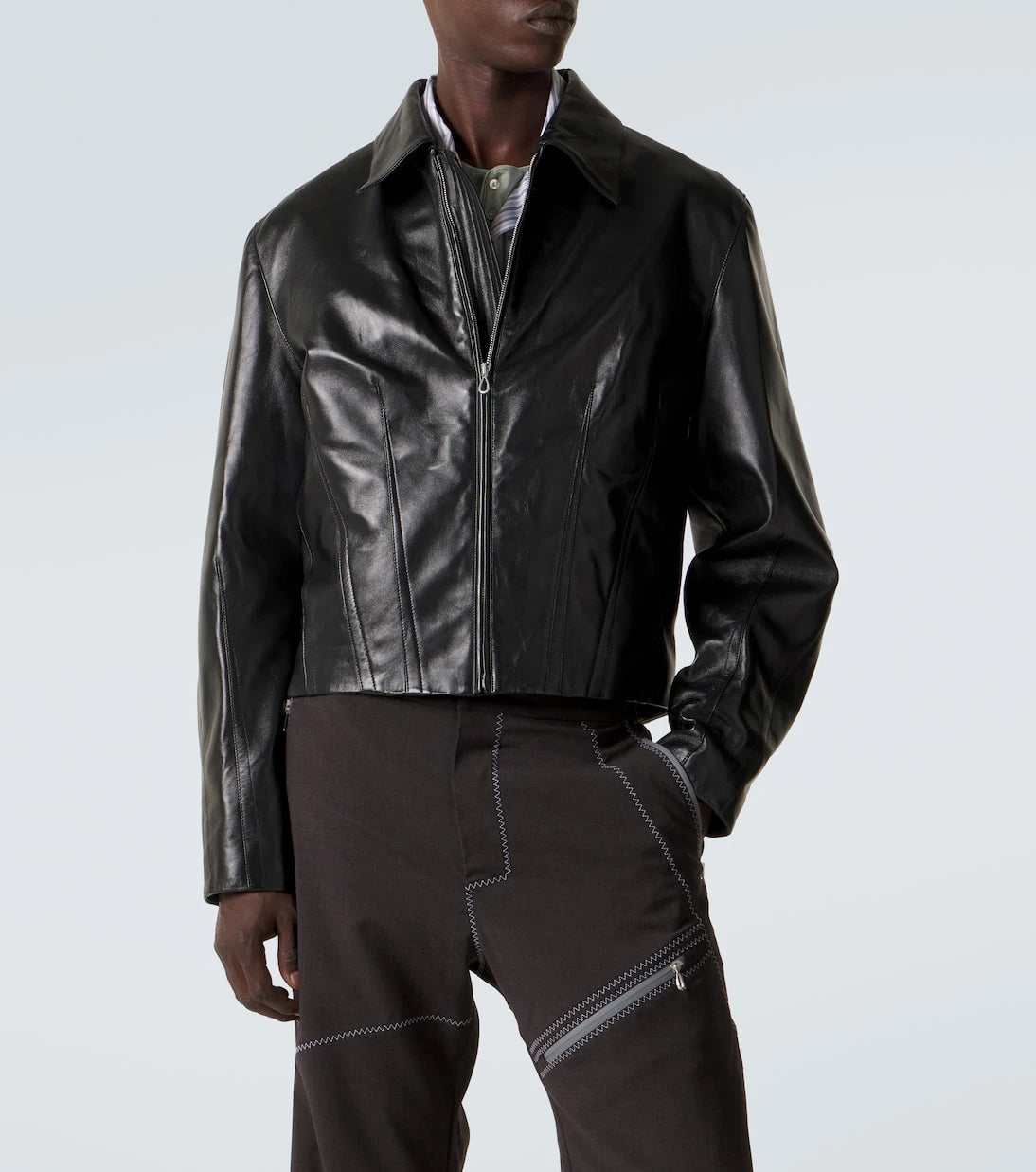 Kiko Kostadinov - Lur leather jacket