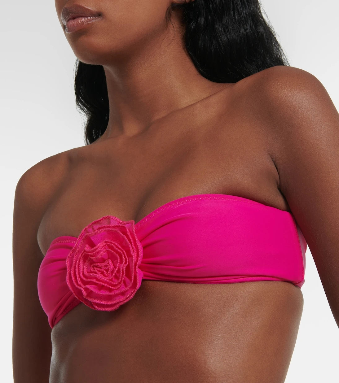 Same - Rose bandeau bikini top