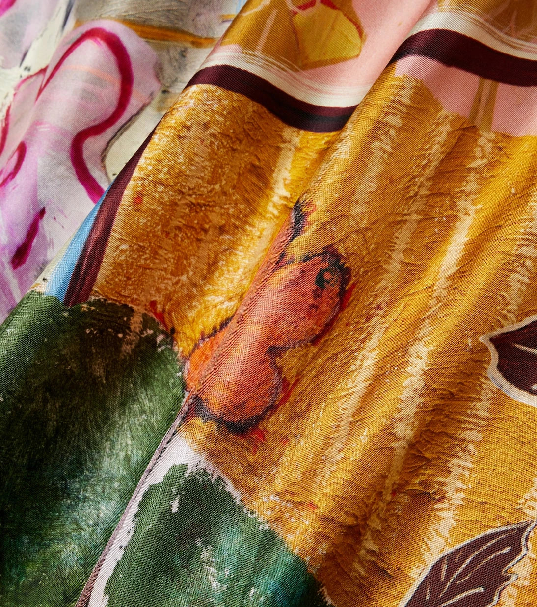 Alémais - x MLAK printed silk twill scarf