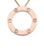 Cartier Rose Gold and Diamond LOVE Necklace