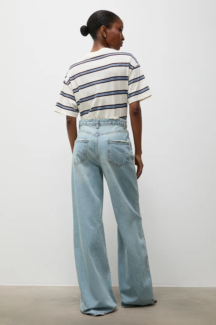 Answear.LAB wide leg kadın jean