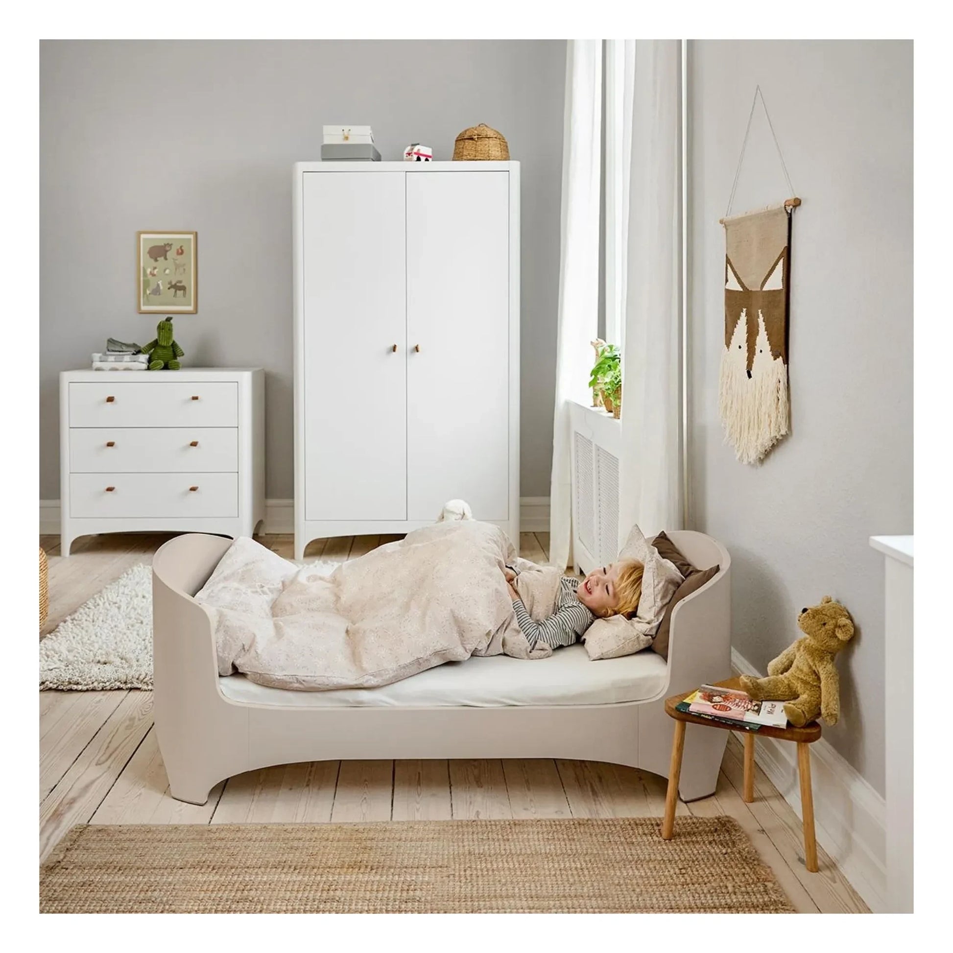 Leander - Junior extension bed Classic | Capuccino
