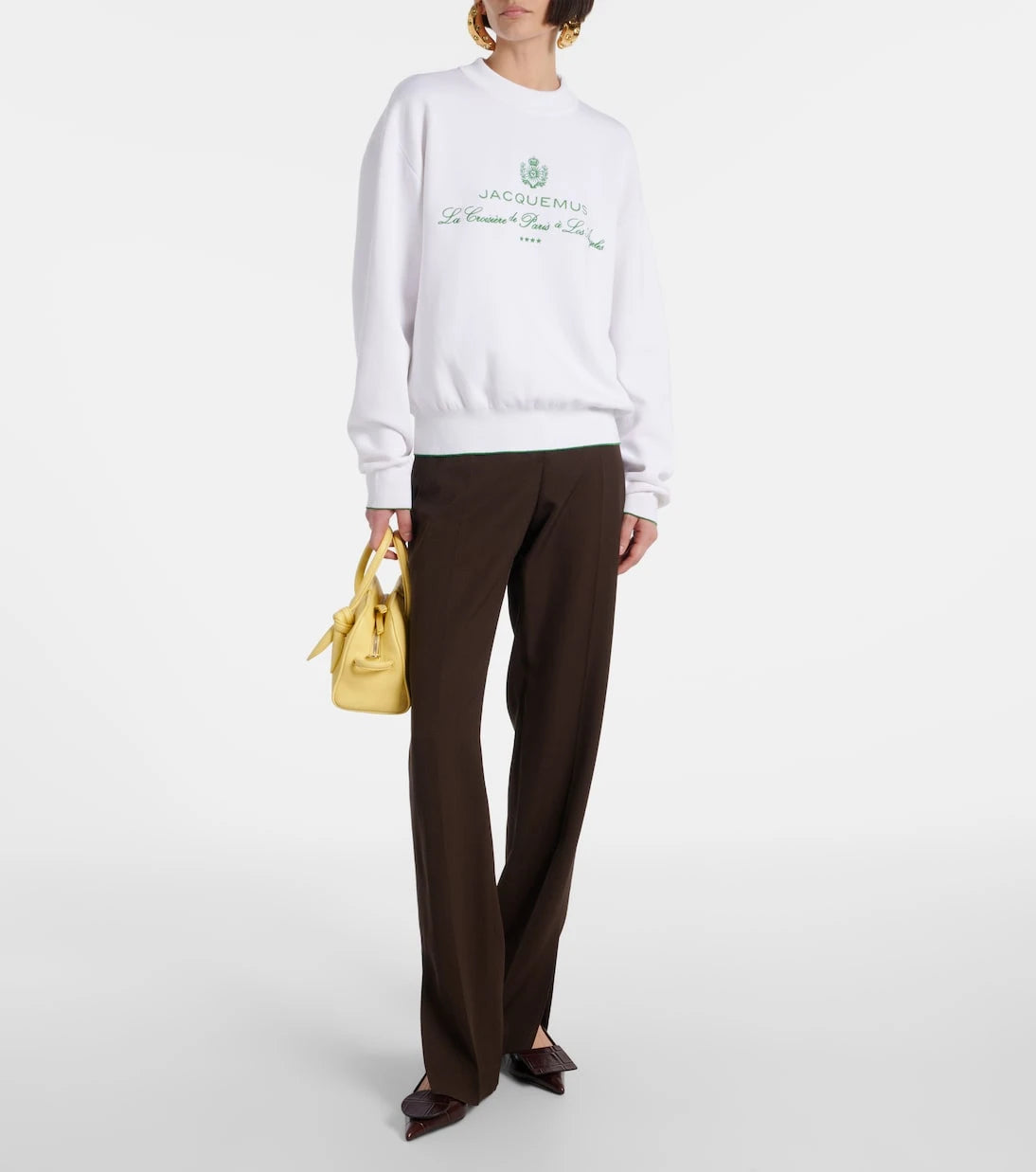 Jacquemus - Vince embroidered cotton-blend sweatshirt