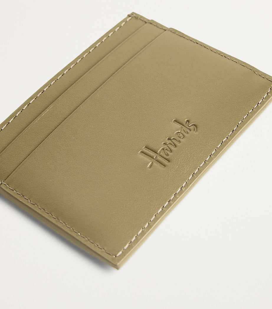 Green Smooth Leather Card Holder