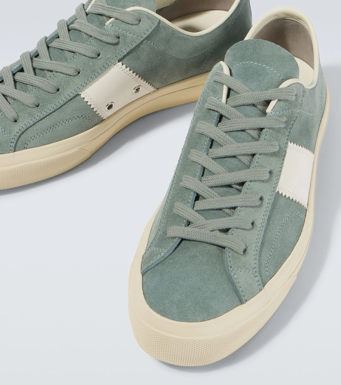 Tom Ford - Cambridge leather-trimmed suede sneakers
