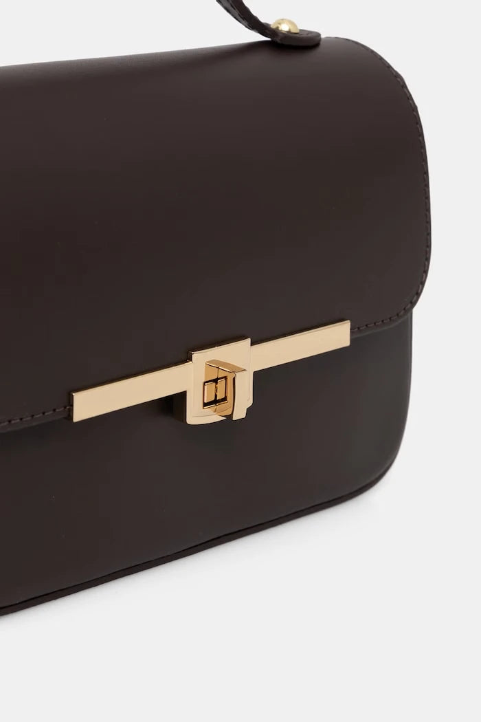 Answear.LAB чанта crossbody дамска от кожа