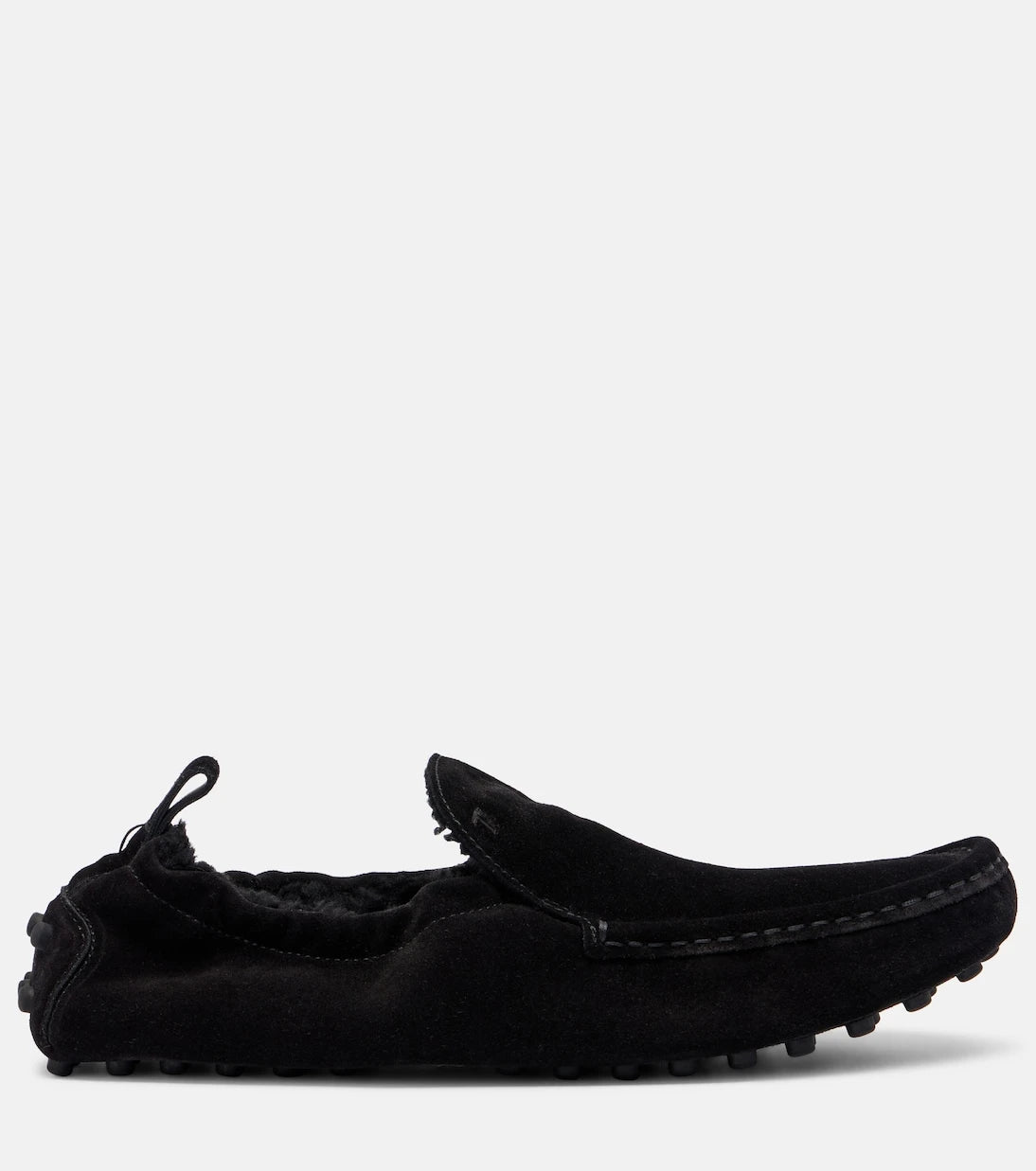 Tod's - Gommino shearling-lined suede driving shoes