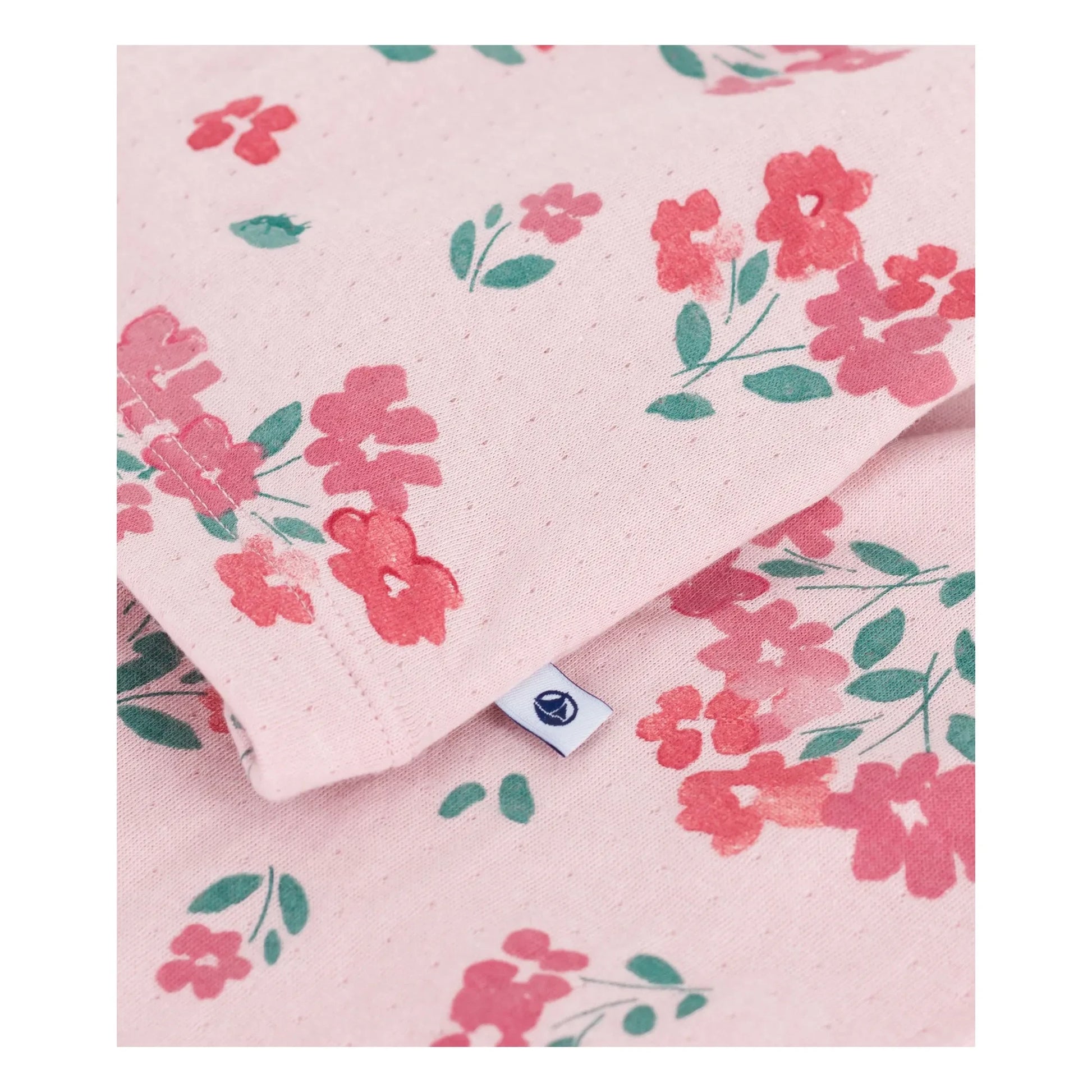 Petit Bateau - Organic Cotton Floral Light Pyjamas | Pink