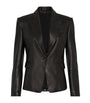 Brunello Cucinelli Black Nappa Leather Blazer