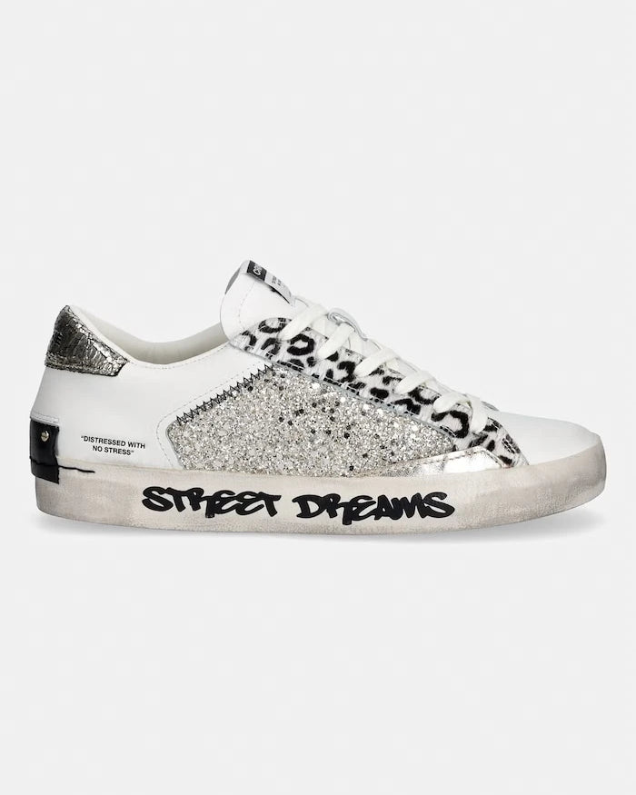 Crime London DISTRESSED Deri Sneakers