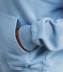 Blue French Terry Zip-Up Hoodie
