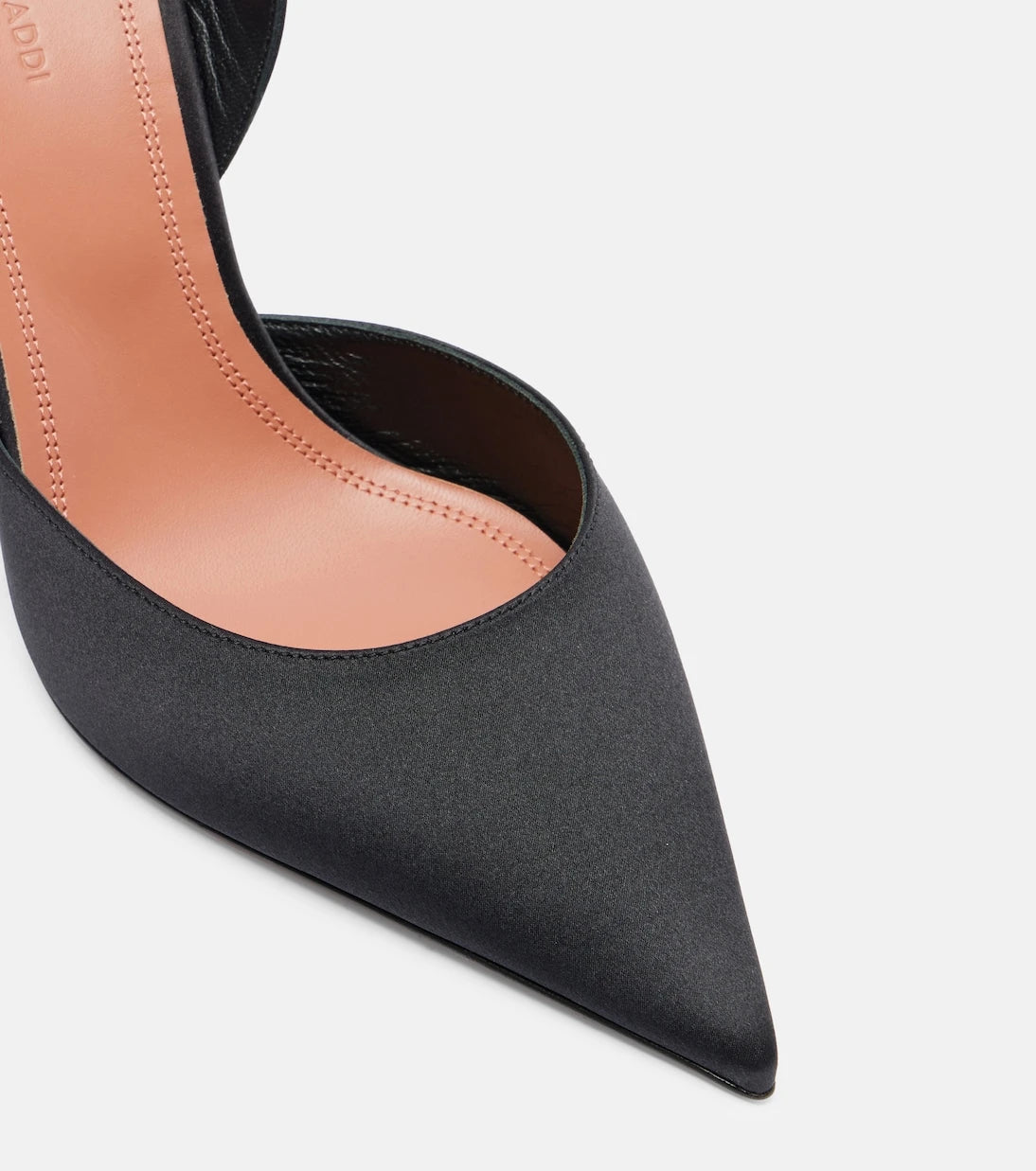 Amina Muaddi - Holli 95 satin slingback pumps