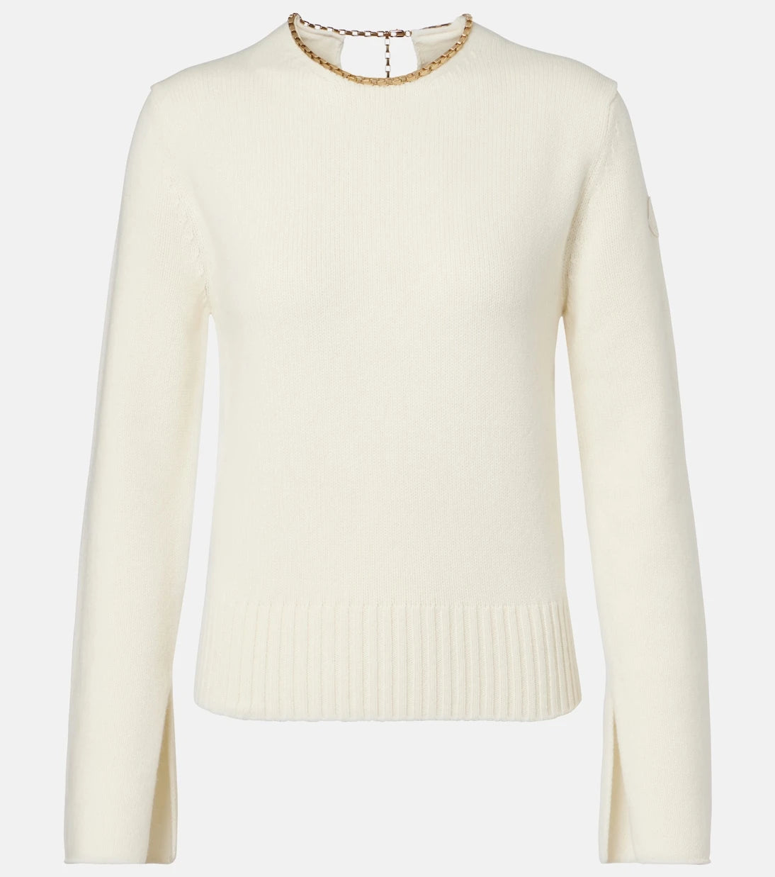 Moncler - Chain-detail wool and cashmere sweater