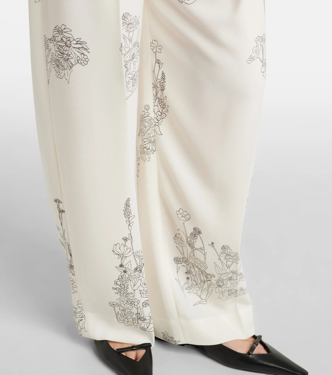 Victoria Beckham - Floral wide-leg pants