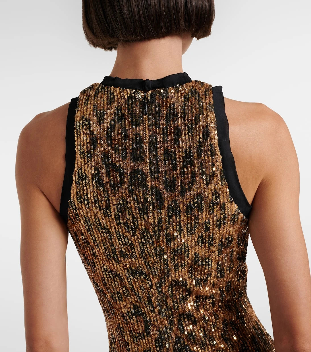 Roberto Cavalli - Sequined leopard-print minidress