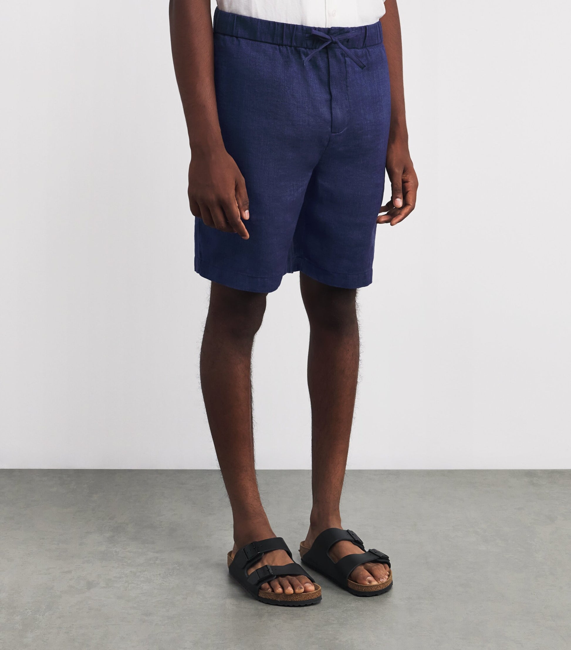 Navy Linen Felipe Shorts