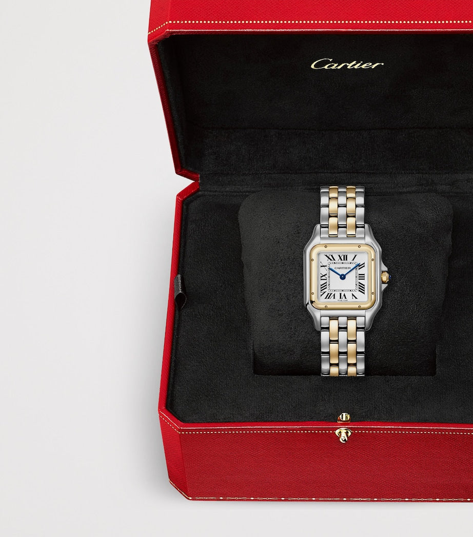 Medium Yellow Gold and Stainless Steel Panthère de Cartier Watch 27mm