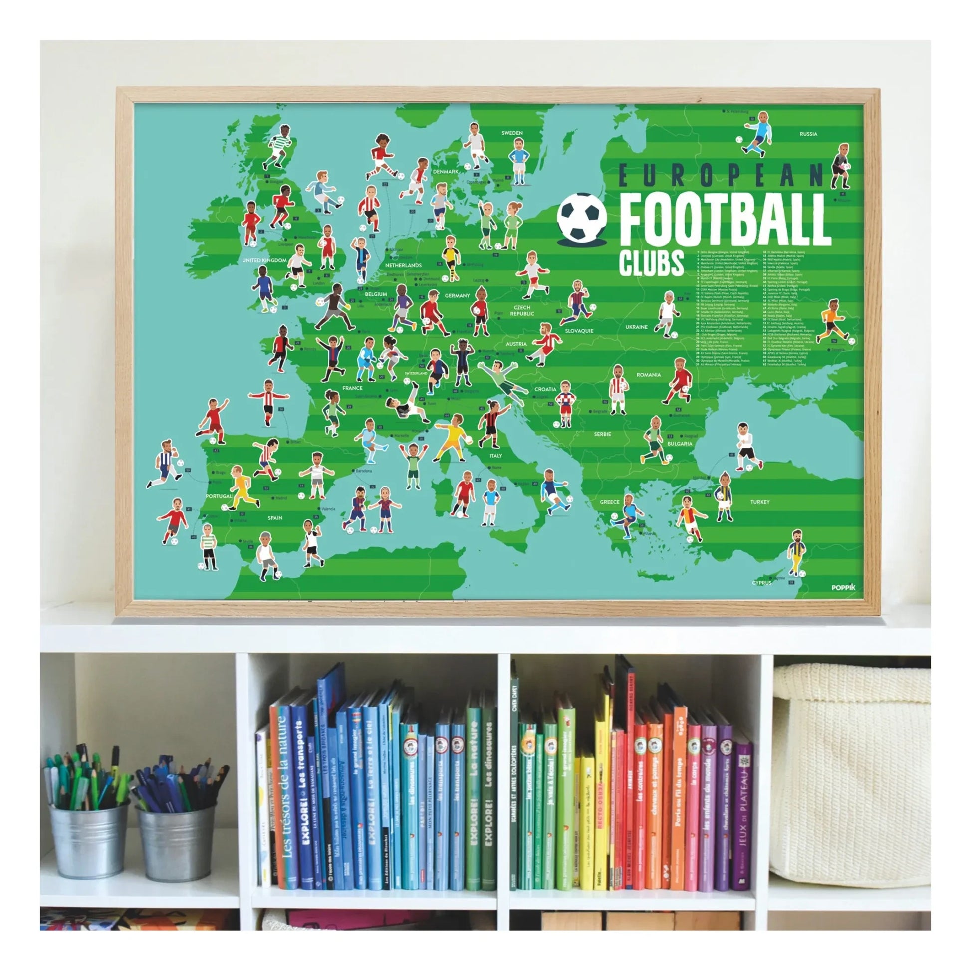 Poppik - Football Sticker Poster