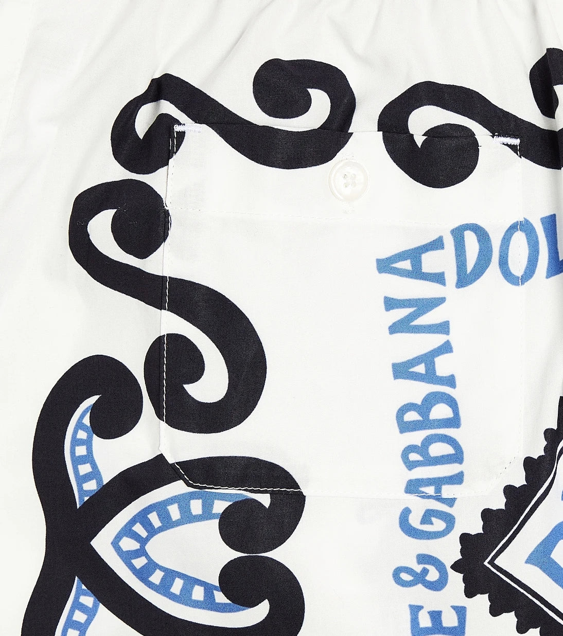 Dolce&Gabbana Kids - شورت برمودا قطني بطبعة الشعار