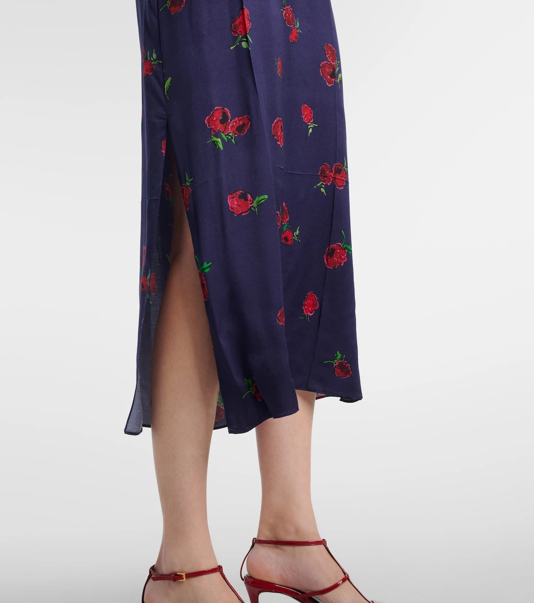Khaite - Sicily printed twill slip dress