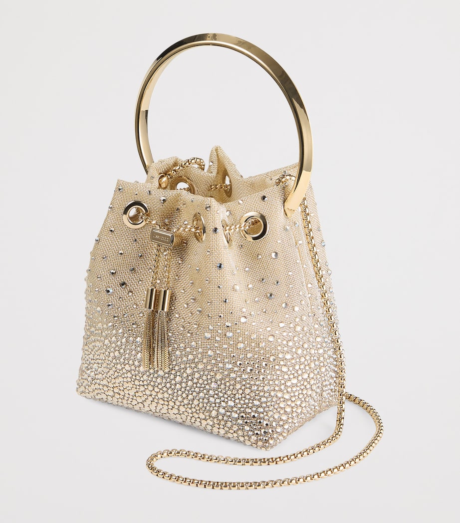 Gold Metallic Mesh Bon Bon Top-Handle Bag