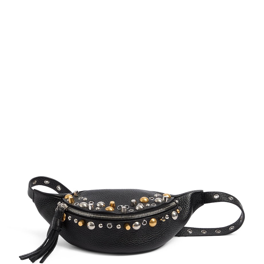 Valentino Garavani Black Leather Nellcote Belt Bag