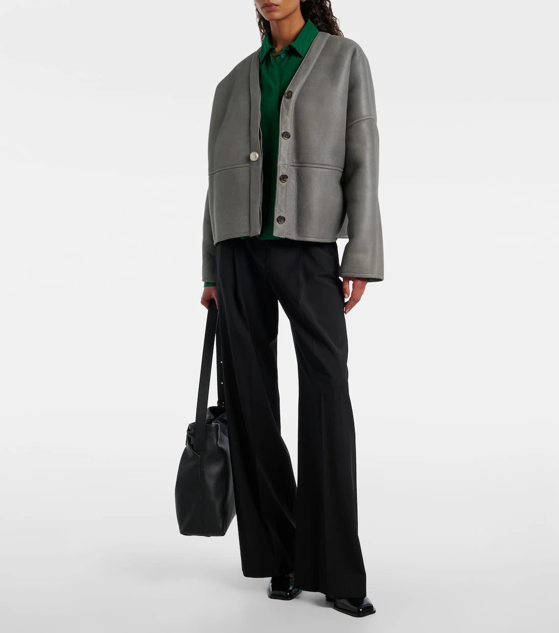 Loewe - Yün geniş paça pantolon