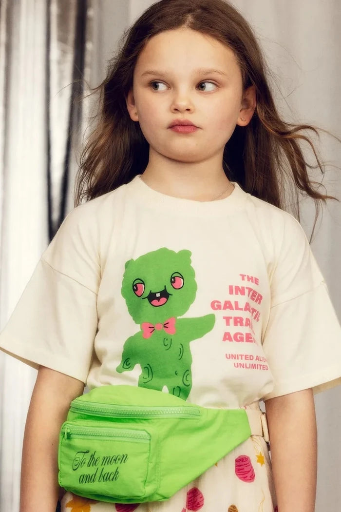 Mini Rodini Alien travel agency Çocuk Pamuk Tişört