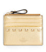 Valentino Garavani Gold Leather Rockstud Coin Purse
