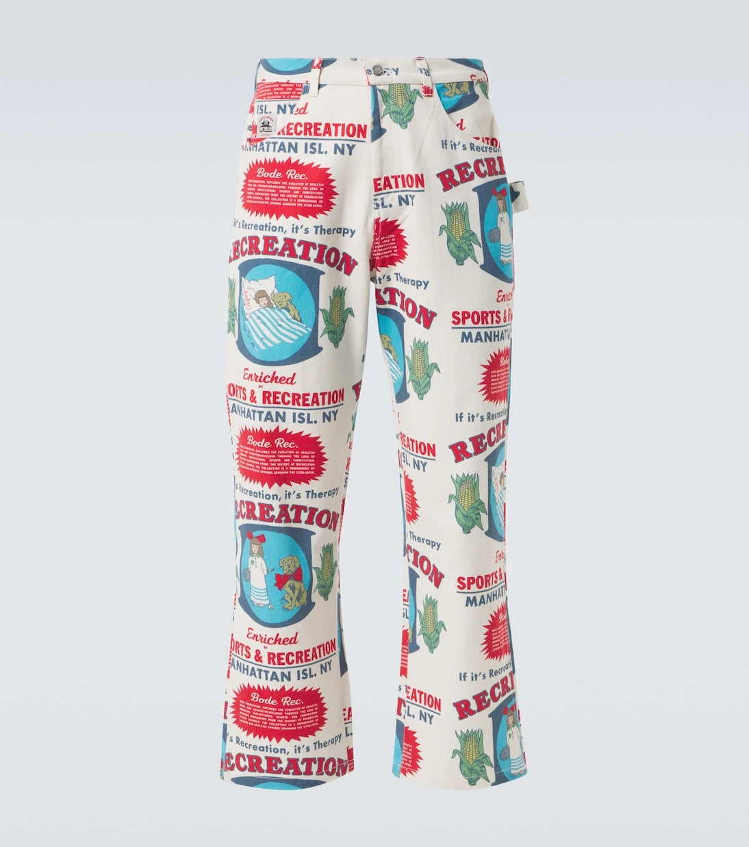 Bode - Enrichment Knolly Brook cotton straight pants