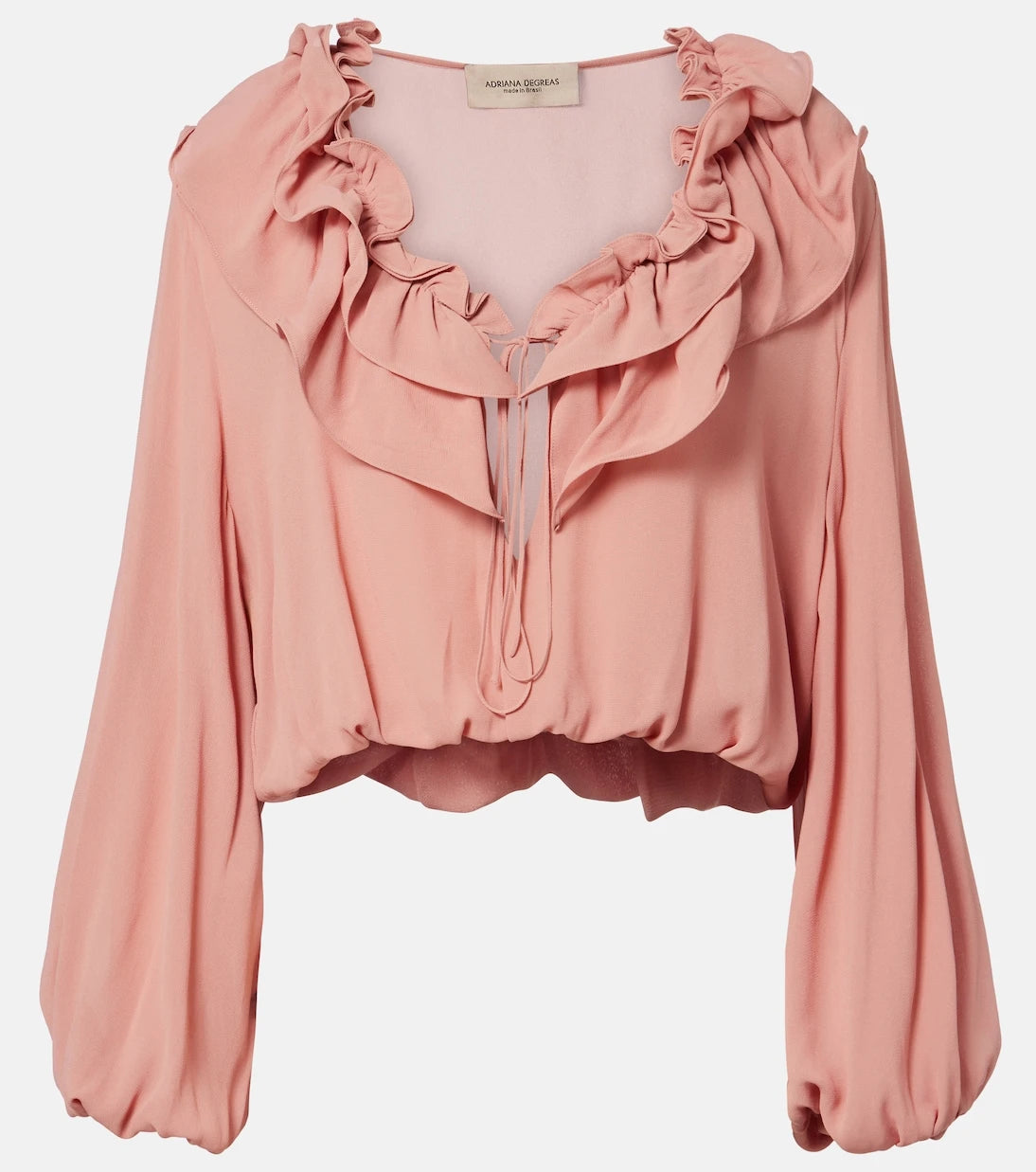 Adriana Degreas - Ruffled crop top