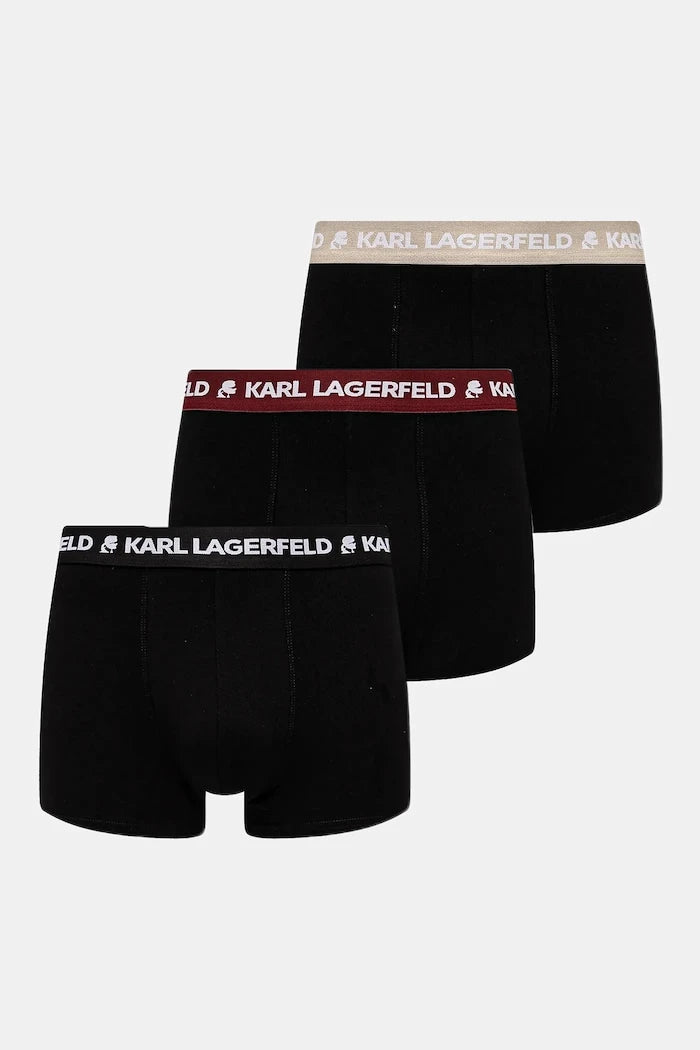 Karl Lagerfeld erkek pamuk ve elastan boxer 3'lü