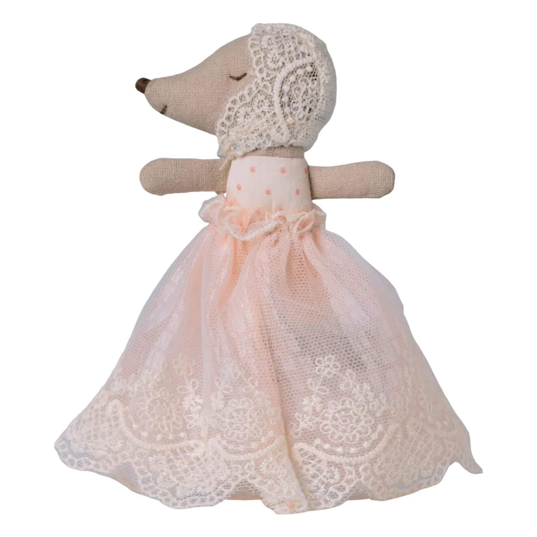 Maileg - Baby mouse in dress | Powder