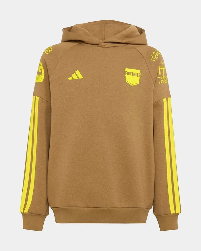 adidas pamuklu kapüşonlu çocuk sweatshirt FORTNITE