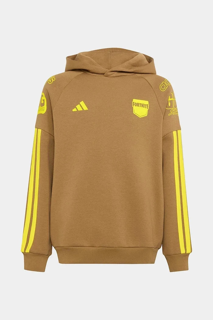 adidas pamuklu kapüşonlu çocuk sweatshirt FORTNITE