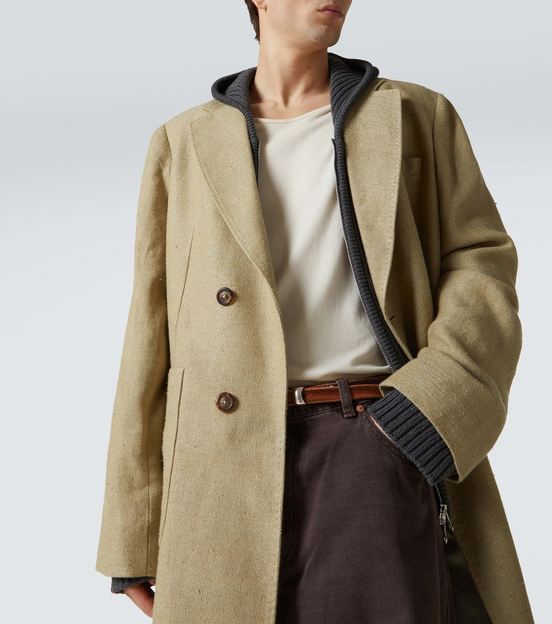 Our Legacy - Robe linen and silk overcoat
