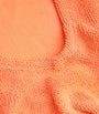 Orange Square-Neck Swimsuit