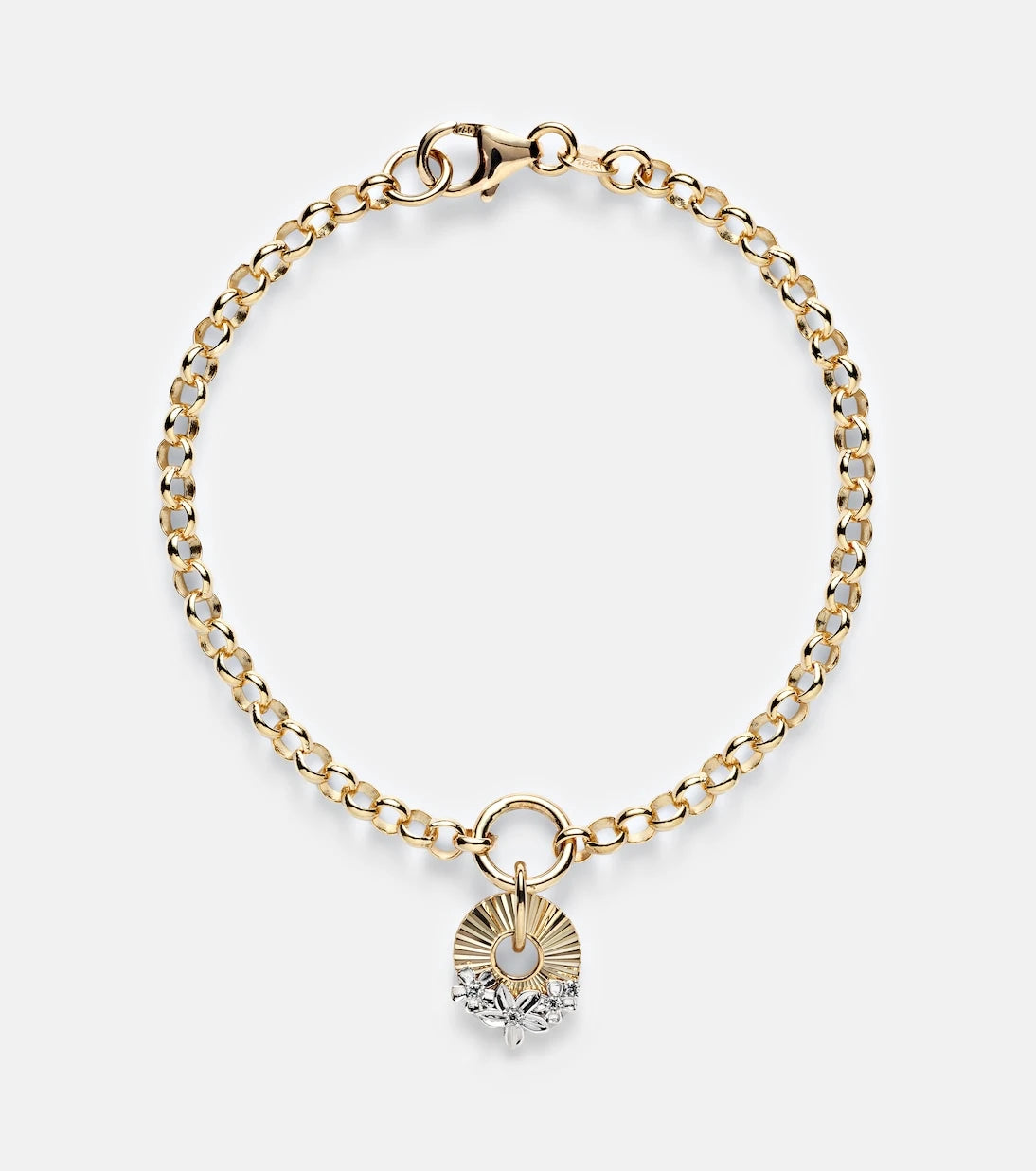 FoundRae - Resilience 18kt gold chain bracelet with diamonds