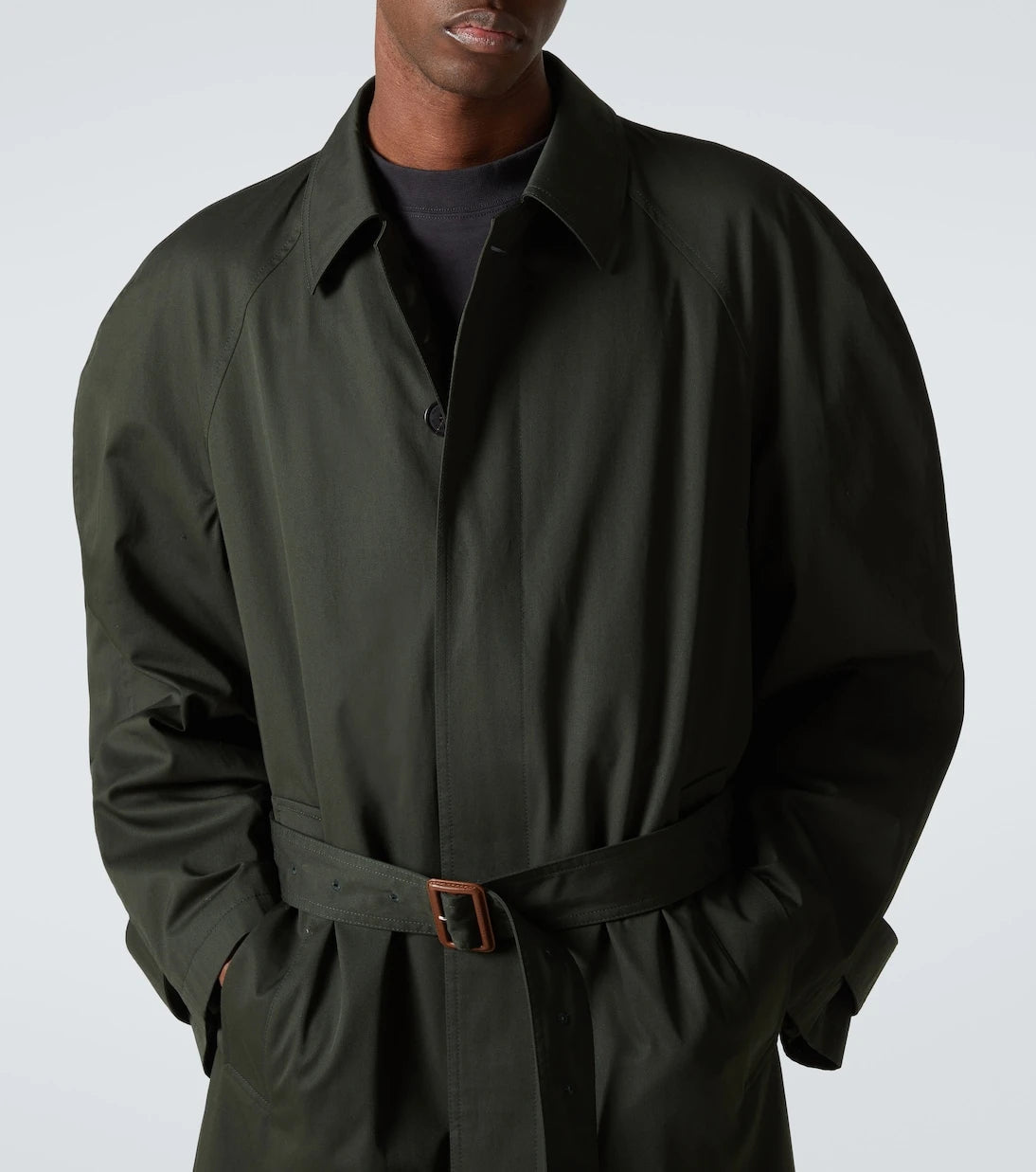 Balenciaga - Belted cotton car coat